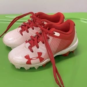 Kids Under Armor baseball softball cleats EUC
